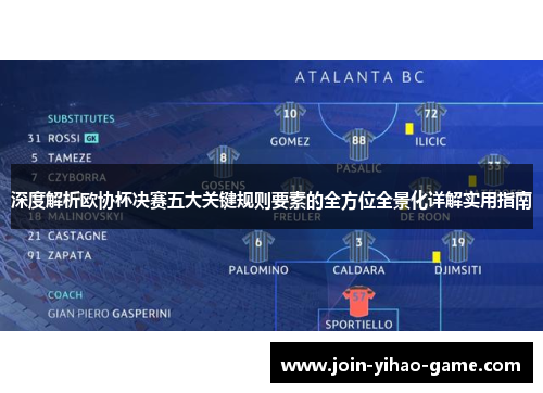 深度解析欧协杯决赛五大关键规则要素的全方位全景化详解实用指南